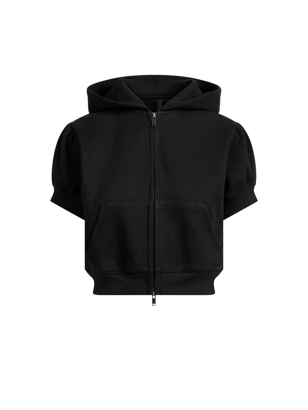 Skims cotton fleece bubble sleeve zip up